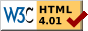 HTML-код цієї Веб-сторінки є валідним на рівні HTML 4.01